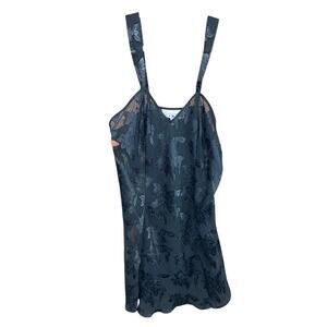 VINTAGE x Sheer 90s Gloria Vanderbilt Women's Lingerie Nightie Sexy 14/16 XL